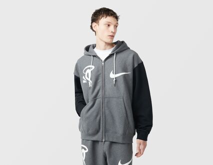 Nike Solo Swoosh Fleece Full-Zip Hoodie x Syna, grijs - L