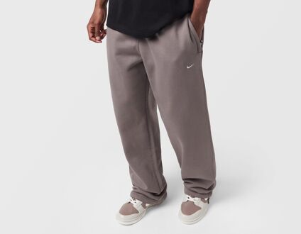 Nike Solo Swoosh Open Hem Fleece Pants, bruin
