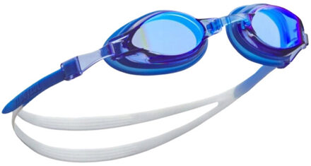 Nike Spiegelchromen zwembril voor volwassenen - maat One size Blauw