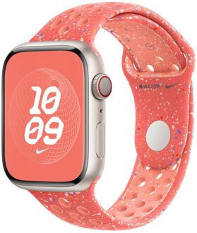 Nike Sport Band voor de Apple Watch Series 1 t/m 11 / SE / Ultra (44/45/46/49 mm) - Maat M/L - Magic Ember Roze - 49 mm