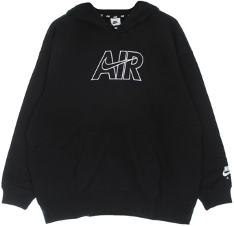 Nike sportswear air fleece trui zwart dames - M