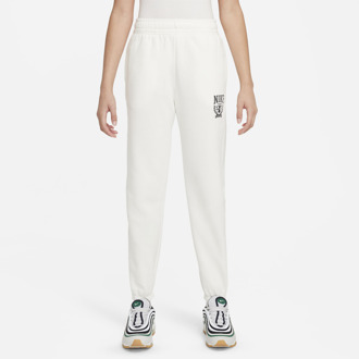 Nike Sportswear Broeken Kinder - Wit - Maat 147 - 158 CM - Katoengeweven White