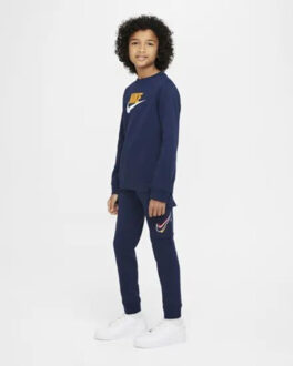 Nike sportswear cargo joggingbroek blauw kinderen donker blauw - 140