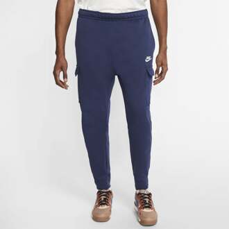 nike sportswear club cargo joggingbroek blauw heren donker blauw - M