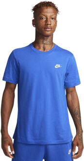 Nike Sportswear Club Casual T-shirt Heren M Blauw dessin
