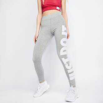 Nike Sportswear Club Essential  Sportlegging - Maat XS  - Vrouwen - grijs/wit