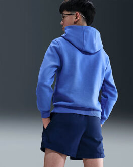 Nike sportswear club fleece big kid hoody hoodie jongens - Blauw - XL
