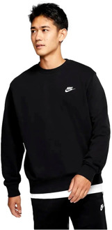 Nike sportswear club fleece crew sweater zwart dames dames - XL