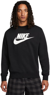 Nike Sportswear club fleece crewneck sweater Zwart - L