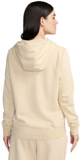 Nike Sportswear club fleece full-zip hoodie Ecru