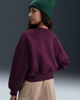 Nike sportswear club fleece girls' sweater jongens - Rood - L