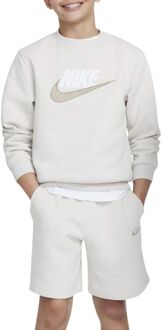 Nike Sportswear Club Fleece Joggingpak Junior off white - wit - goud - M-140/152