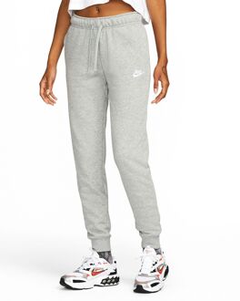 Nike sportswear club fleece mid-rise joggingbroek grijs dames dames - XL