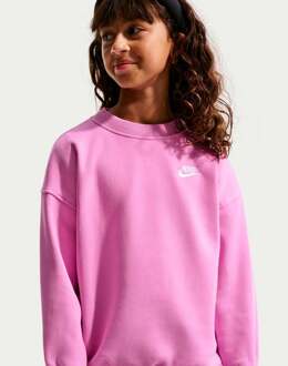 Nike Sportswear Club Fleece Oversized Crew Sweatshirt Kinderen-mauve, wit - XL