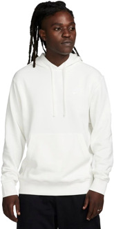 Nike Sportswear club fleece pullover hoodie Wit