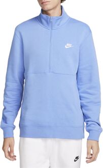 Nike Sportswear Club Half-Zip Brushed Sweater Heren blauw - XXL
