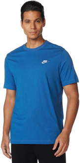 nike sportswear club shirt blauw heren MEDIUM blauw - L