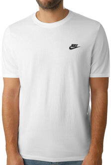 Nike Sportswear Club T-shirt Heren wit - M