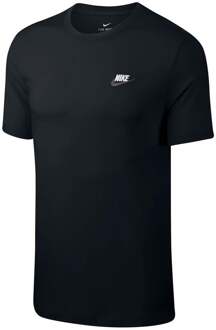 Nike Sportswear Club T-shirt Heren zwart - S,M,L,XL,XXL