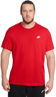 Nike Sportswear club t-shirt Rood - L