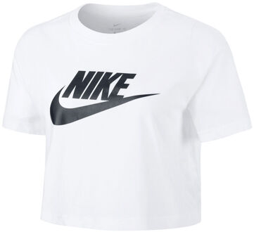 Nike Sportswear Essential Crop T-shirt Dames wit - L,XL
