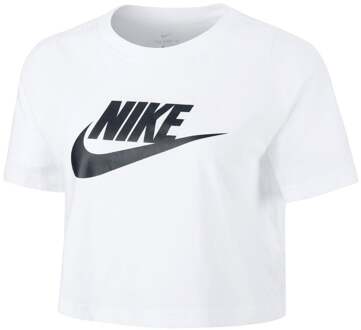 Nike Sportswear Essential Crop T-shirt Dames wit - L