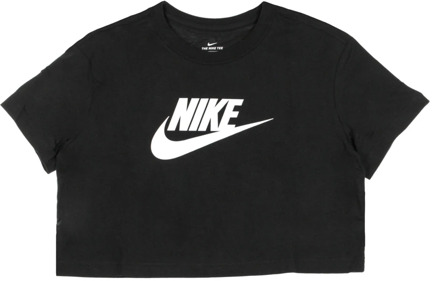 Nike Sportswear Essential Cropped Icon Futura T-Shirt Dames - Maat L