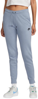 nike sportswear essential fleece joggingbroek blauw dames licht blauw - XL