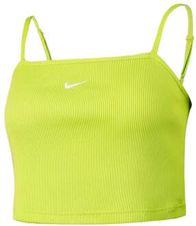 Nike Sportswear Essential Rib Tanktop Dames geel - L