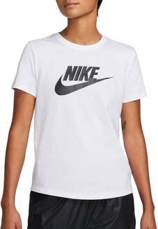 Nike Sportswear Essential Shirt Dames wit - zwart - XS