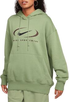 Nike Sportswear Fleece Hoodie Dames groen - L