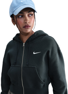 Nike Sportswear Hoodies Dames - Groen - Maat 36 - Katoen Jersey Green