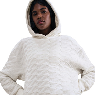 Nike Sportswear Hoodies Dames - Wit - Maat 34 - Katoen Jersey White