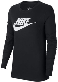 Nike Sportswear Longsleeve Shirt Women - Zwarte Longsleeve Dames