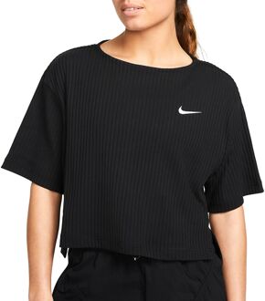 Nike Sportswear Rib Jersey Shirt Dames zwart