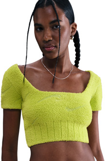 Nike Sportswear Sweatshirts Dames - Groen - Maat 36 - Katoen Jersey Green