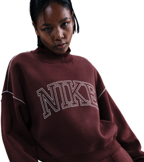Nike Sportswear Sweatshirts Dames - Rood - Maat 36 - Katoen Jersey Red