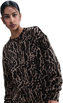 Nike Sportswear Sweatshirts Dames - Zwart - Maat 34 - Katoen Jersey Black