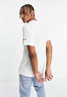 Nike Sportswear T-shirt voor heren met groot logo in wit - maat M