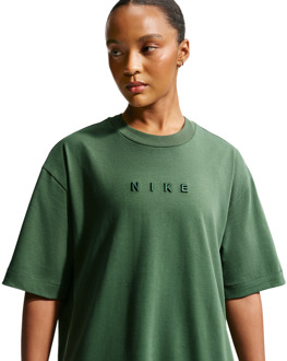Nike Sportswear T-shirts Dames - Groen - Maat 38 - Katoen Jersey Green
