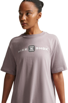 Nike Sportswear T-shirts Dames - Paars - Maat 38 - Katoen Jersey Purple