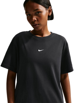 Nike Sportswear T-shirts Dames - Zwart - Maat 40 - Katoen Jersey Black
