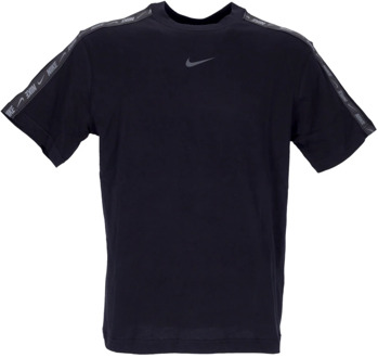 Nike sportswear tape boyfriend shirt zwart dames - L