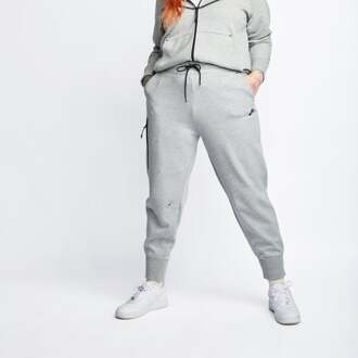 nike sportswear tech fleece joggingbroek grijs dames - XL