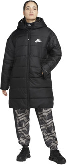 nike sportswear therma-fit repel parka winterjas zwart dames - M