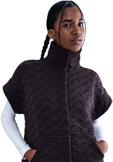 Nike Sportswear Vesten Dames - Paars - Maat 38 - Katoen Jersey Purple