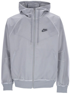 Nike Sportswear Windrunner Gevoerde Jas Nike , Gray , Heren - XL
