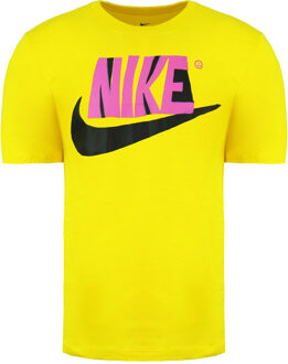 Nike Standard Fit Korte Mouw Crew Neck Geel Heren T-shirt CU9104 735 - maat