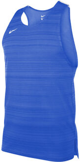 Nike Stock Dry Miler Singlet Heren blauw - 2XL