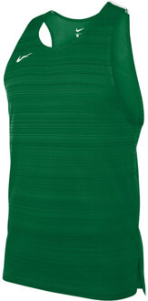 Nike Stock Dry Miler Singlet Heren groen - 2XL